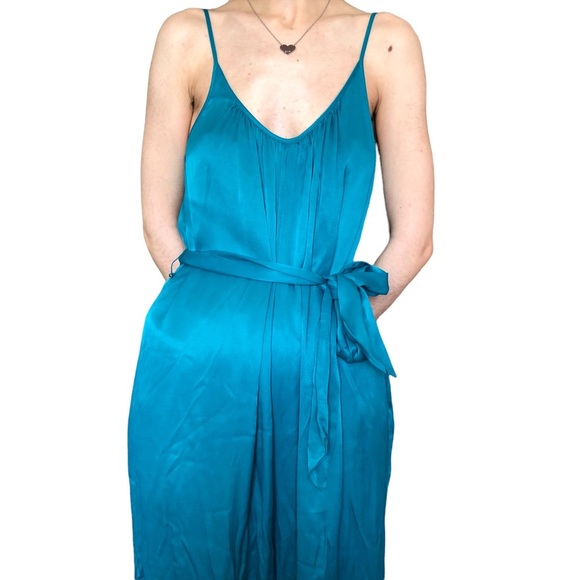 Saturday Sunday By Anthropologie Turquoise Jumpsuit - Picture 7 of 10